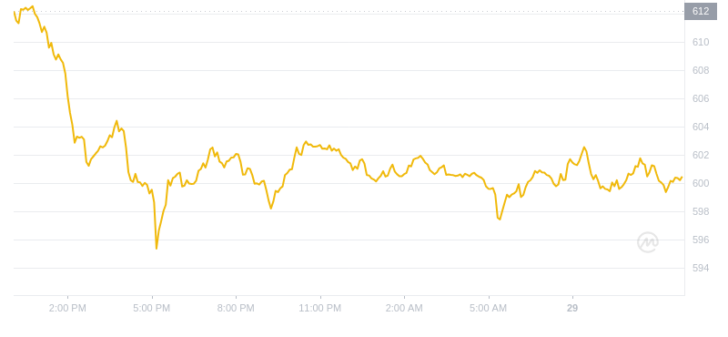 2024年09月29日币安币价格